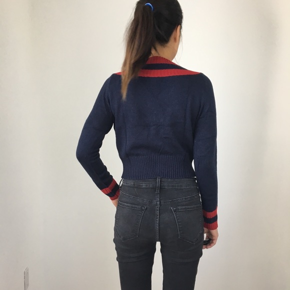 VARSITY KNIT PULLOVER SWEATER TOP - Picture 7 of 10